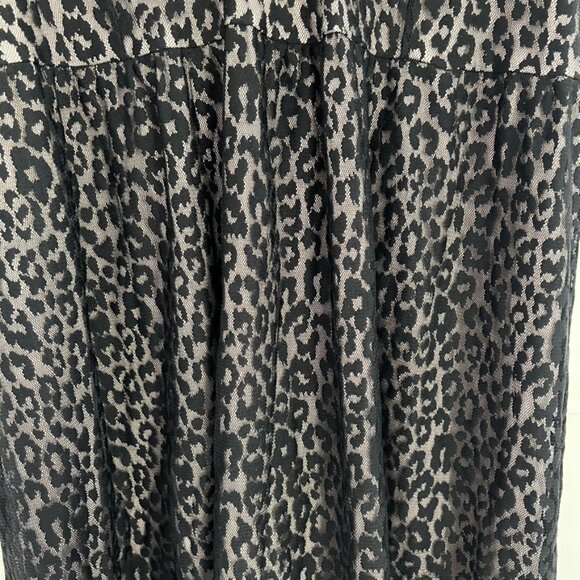 Lane Bryant leopard print lace overlay sleeveless midi dress - Picture 2 of 6